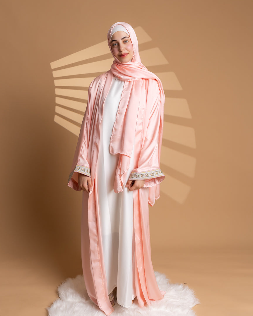 Floral Pink Abaya