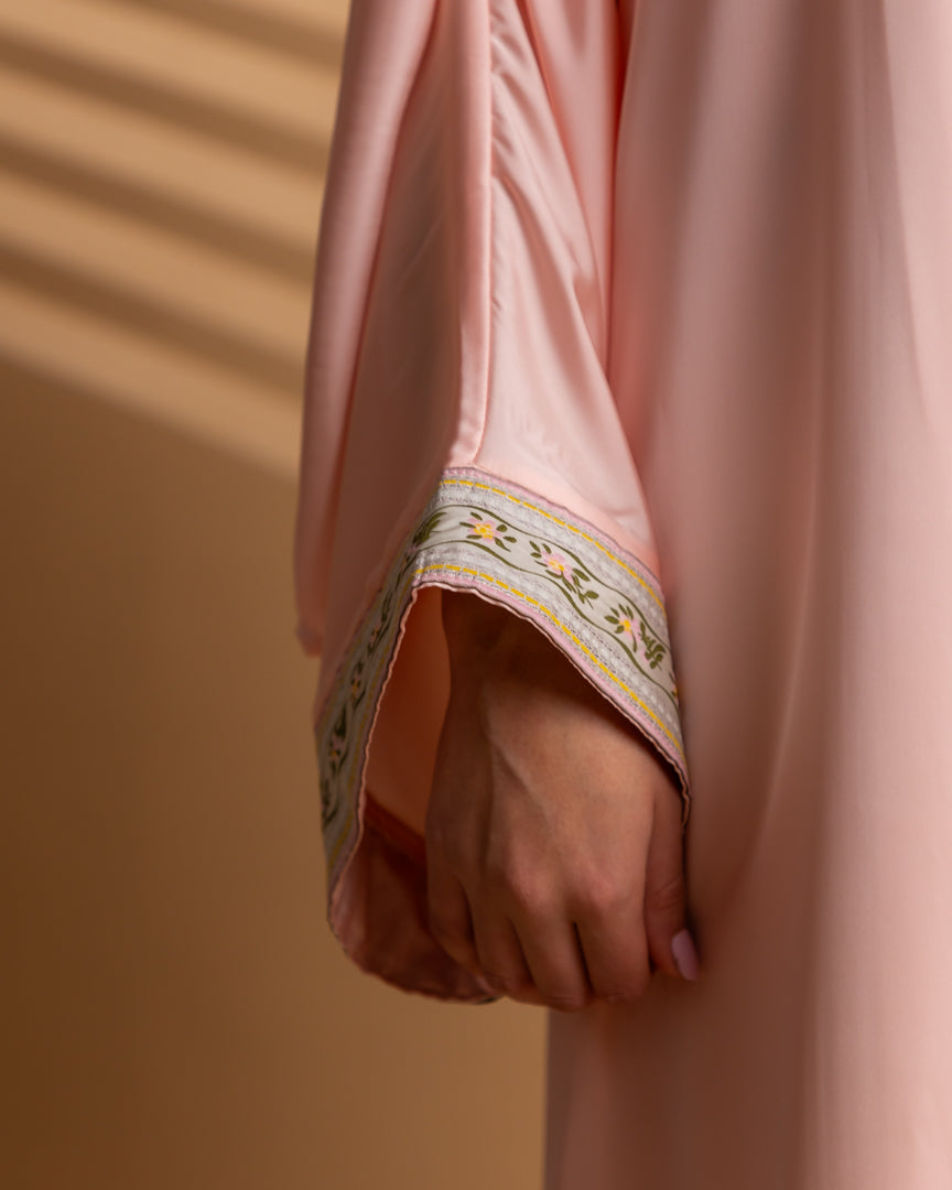 Floral Pink Abaya