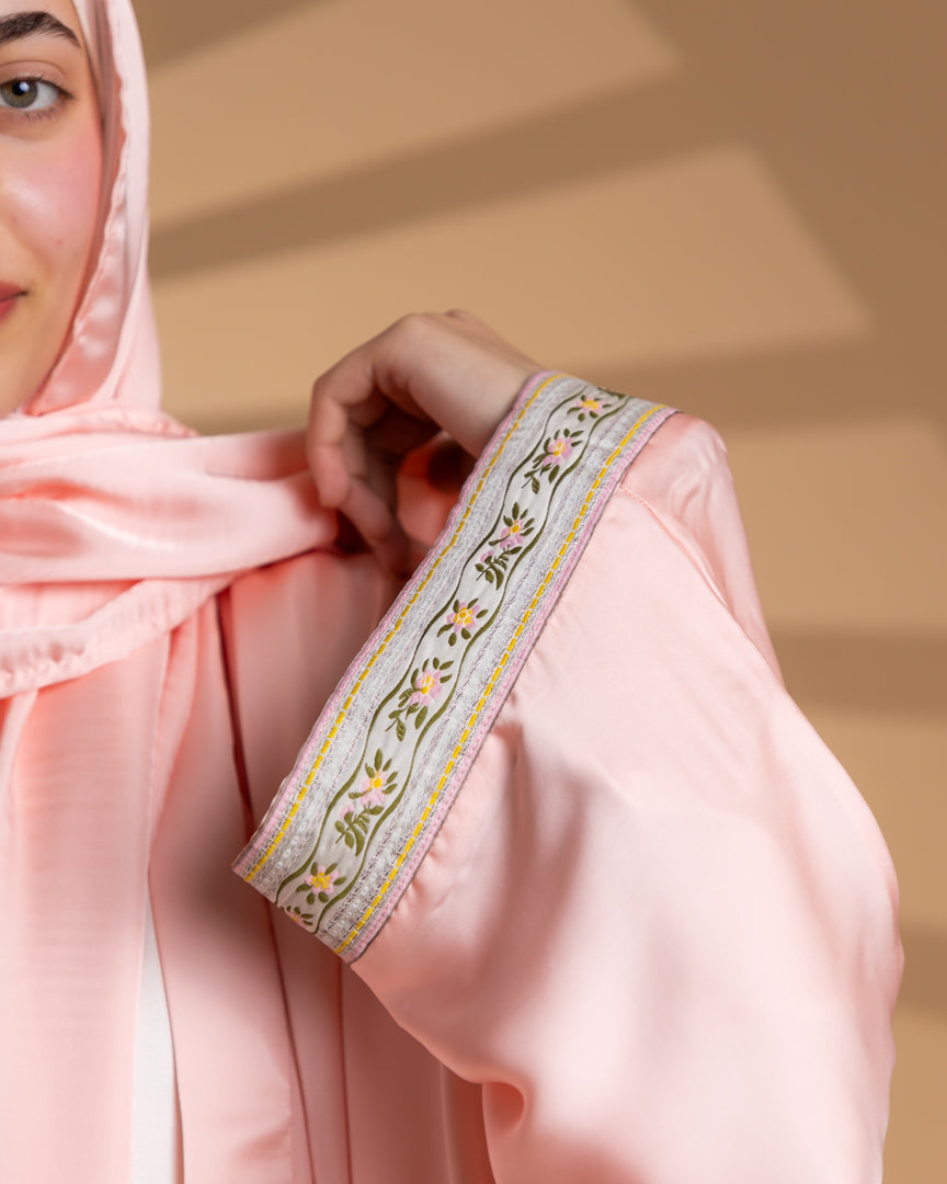Floral Pink Abaya