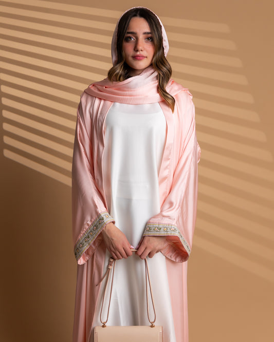 Floral Pink Abaya